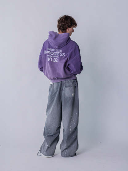 IN PROGRESS REVERSIBLE HOODIE - AMETHYST-Fineriform