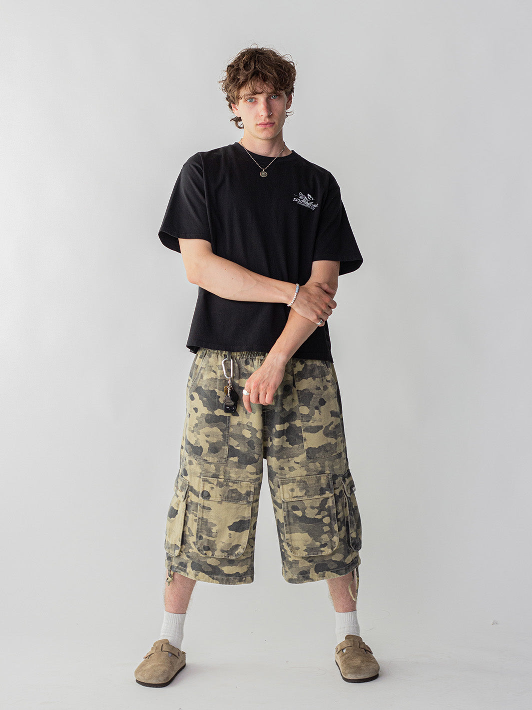 CAMO CARGO SHORTS - DESERT-Fineriform