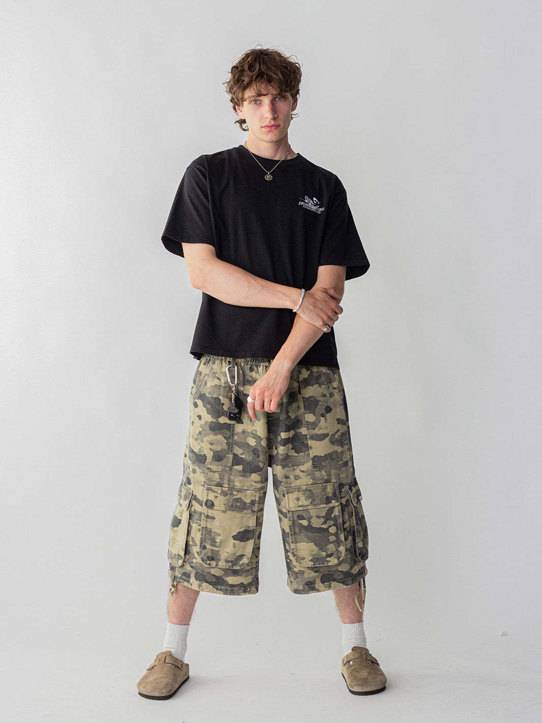 CAMO CARGO SHORTS - DESERT-Fineriform