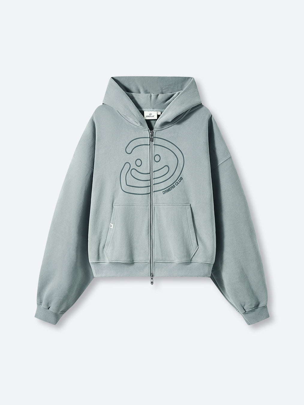 SMILEY BOXY DOUBLE ZIP - FADED SEAFOAM-Fineriform