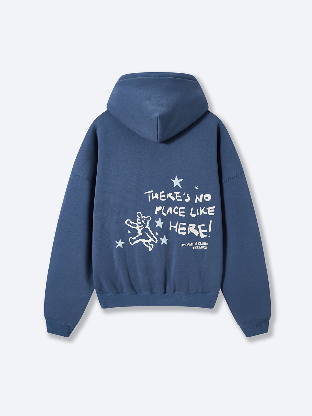 NO PLACE LIKE HERE HOODIE - NAVY BLUE-Fineriform
