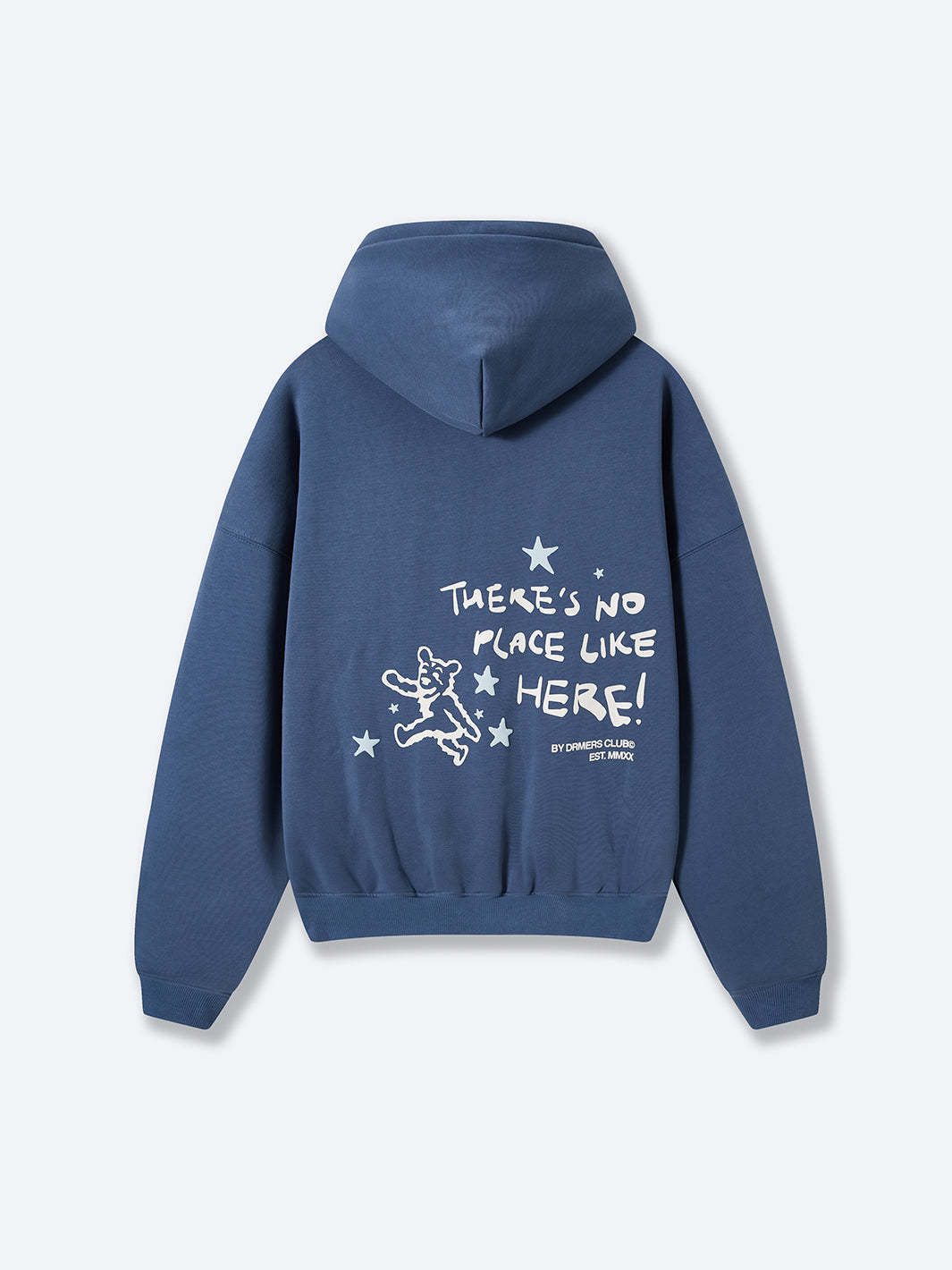 NO PLACE LIKE HERE HOODIE - NAVY BLUE-Fineriform