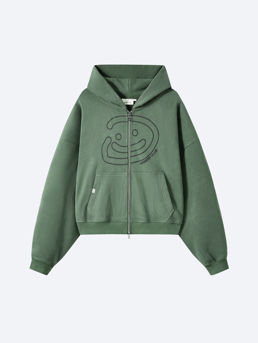 SMILEY BOXY DOUBLE ZIP - MATCHA-Fineriform