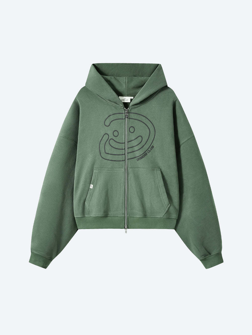 SMILEY BOXY DOUBLE ZIP - MATCHA-Fineriform