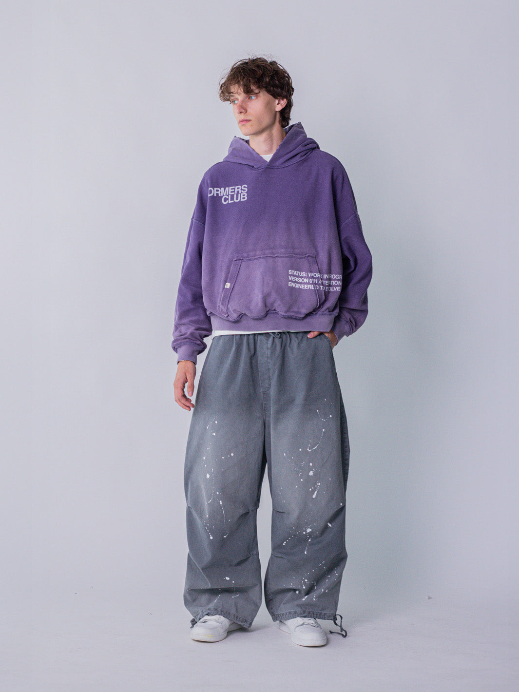 IN PROGRESS REVERSIBLE HOODIE - AMETHYST-Fineriform