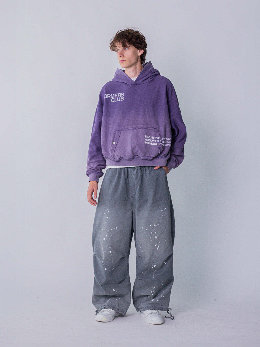 IN PROGRESS REVERSIBLE HOODIE - AMETHYST-Fineriform