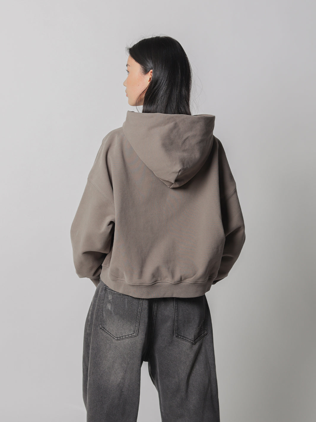 SMILEY BOXY DOUBLE ZIP - LATTE-Fineriform