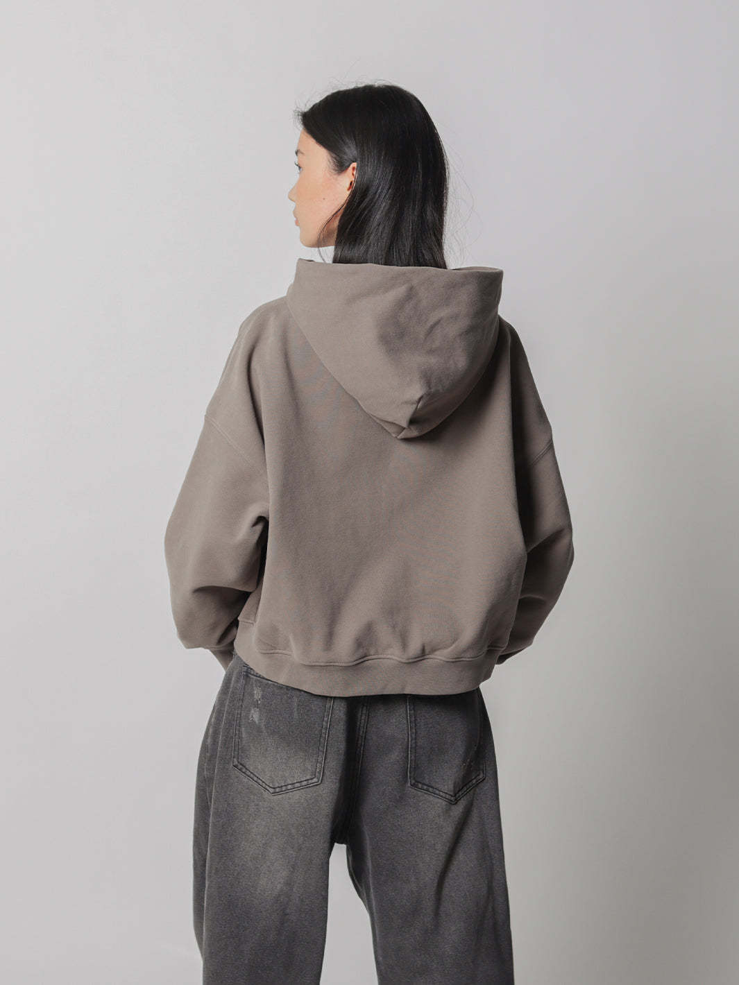 SMILEY BOXY DOUBLE ZIP - LATTE-Fineriform