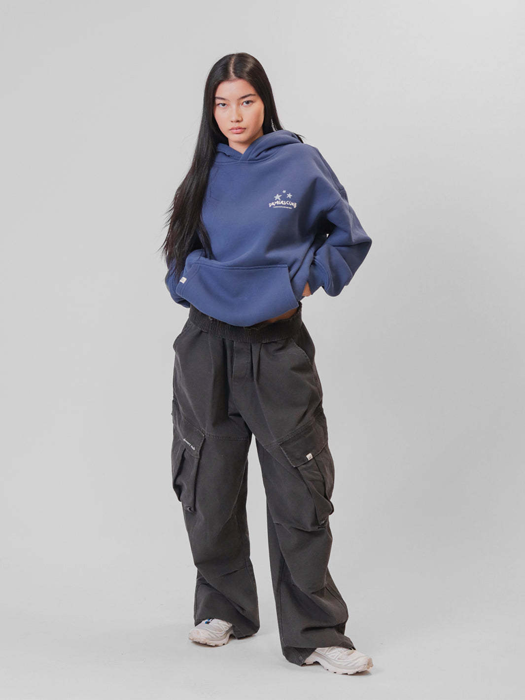 NO PLACE LIKE HERE HOODIE - NAVY BLUE-Fineriform