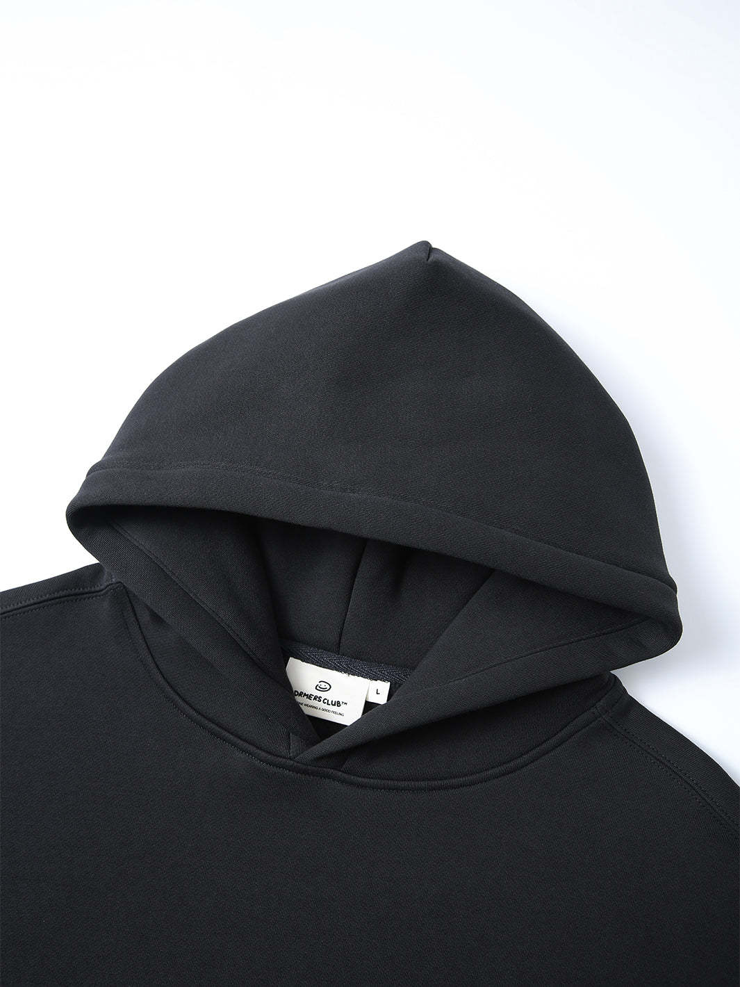 NO PLACE LIKE HERE HOODIE - FADED BLACK-Fineriform