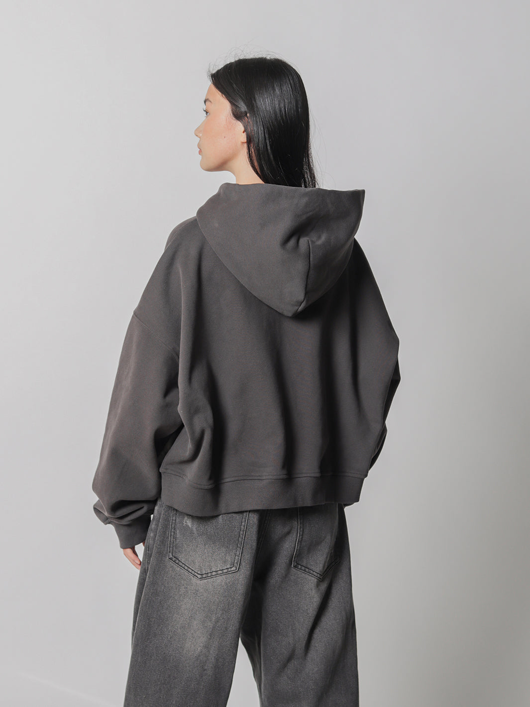 SMILEY BOXY DOUBLE ZIP - SMOKE-Fineriform