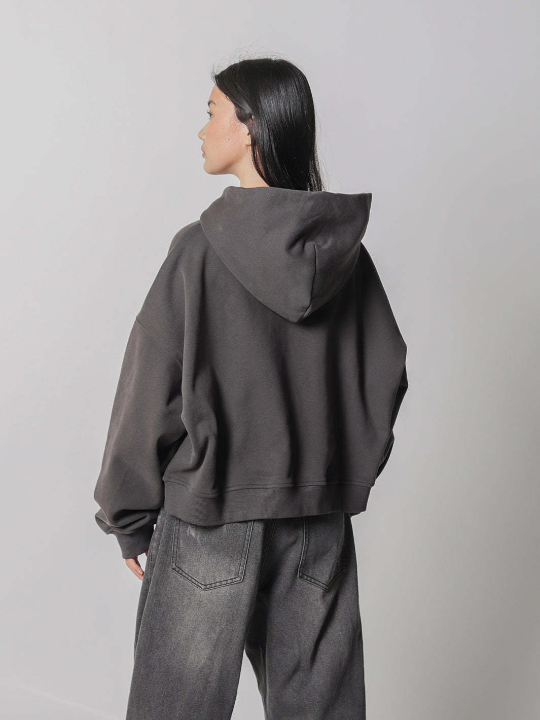 SMILEY BOXY DOUBLE ZIP - SMOKE-Fineriform