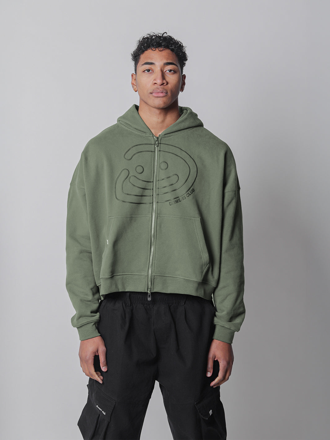 SMILEY BOXY DOUBLE ZIP - MATCHA-Fineriform