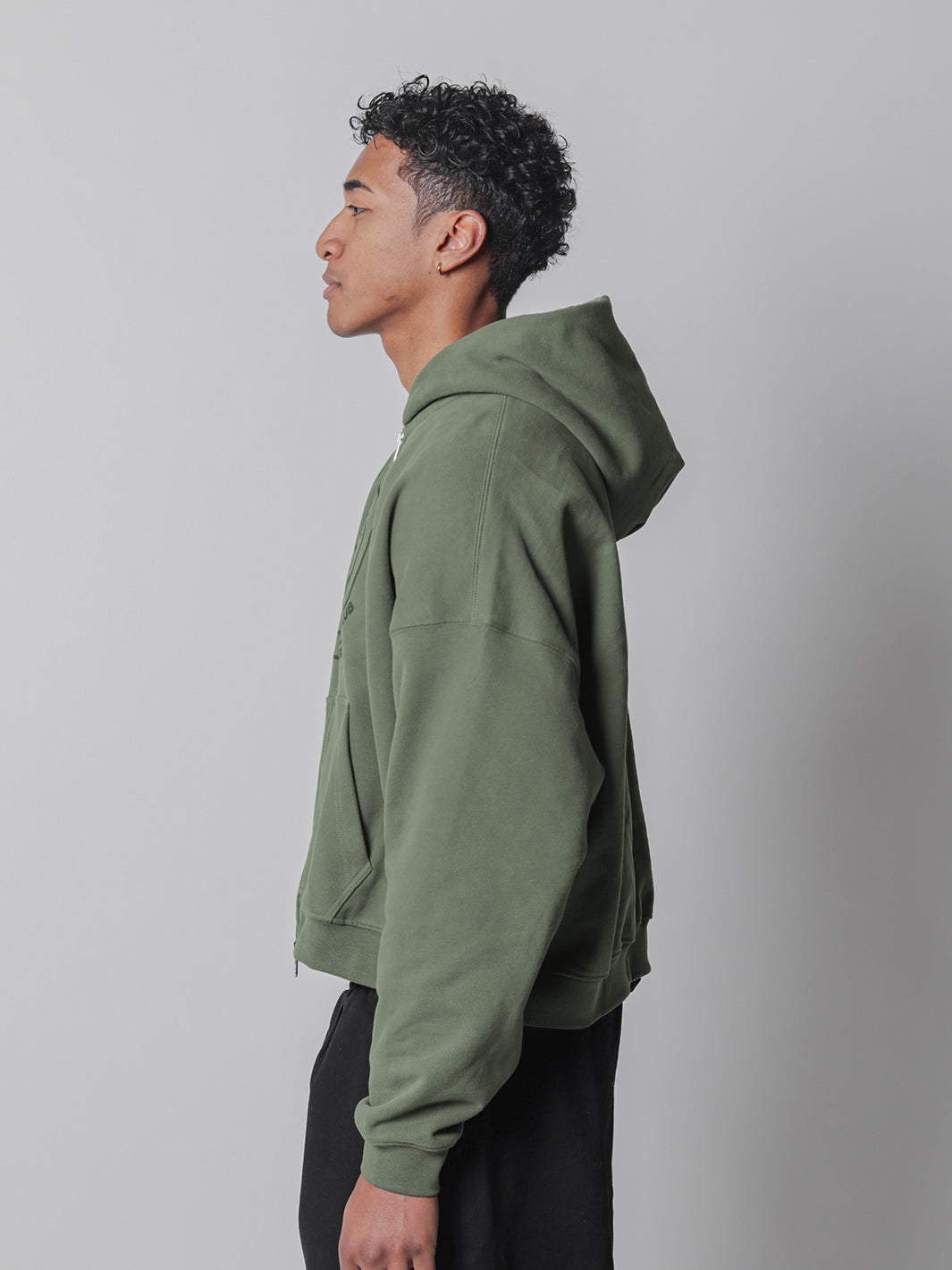 SMILEY BOXY DOUBLE ZIP - MATCHA-Fineriform