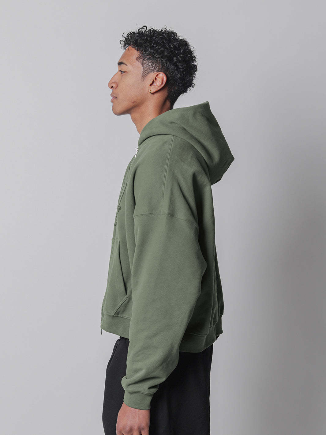 SMILEY BOXY DOUBLE ZIP - MATCHA-Fineriform