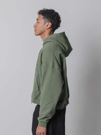 SMILEY BOXY DOUBLE ZIP - MATCHA-Fineriform