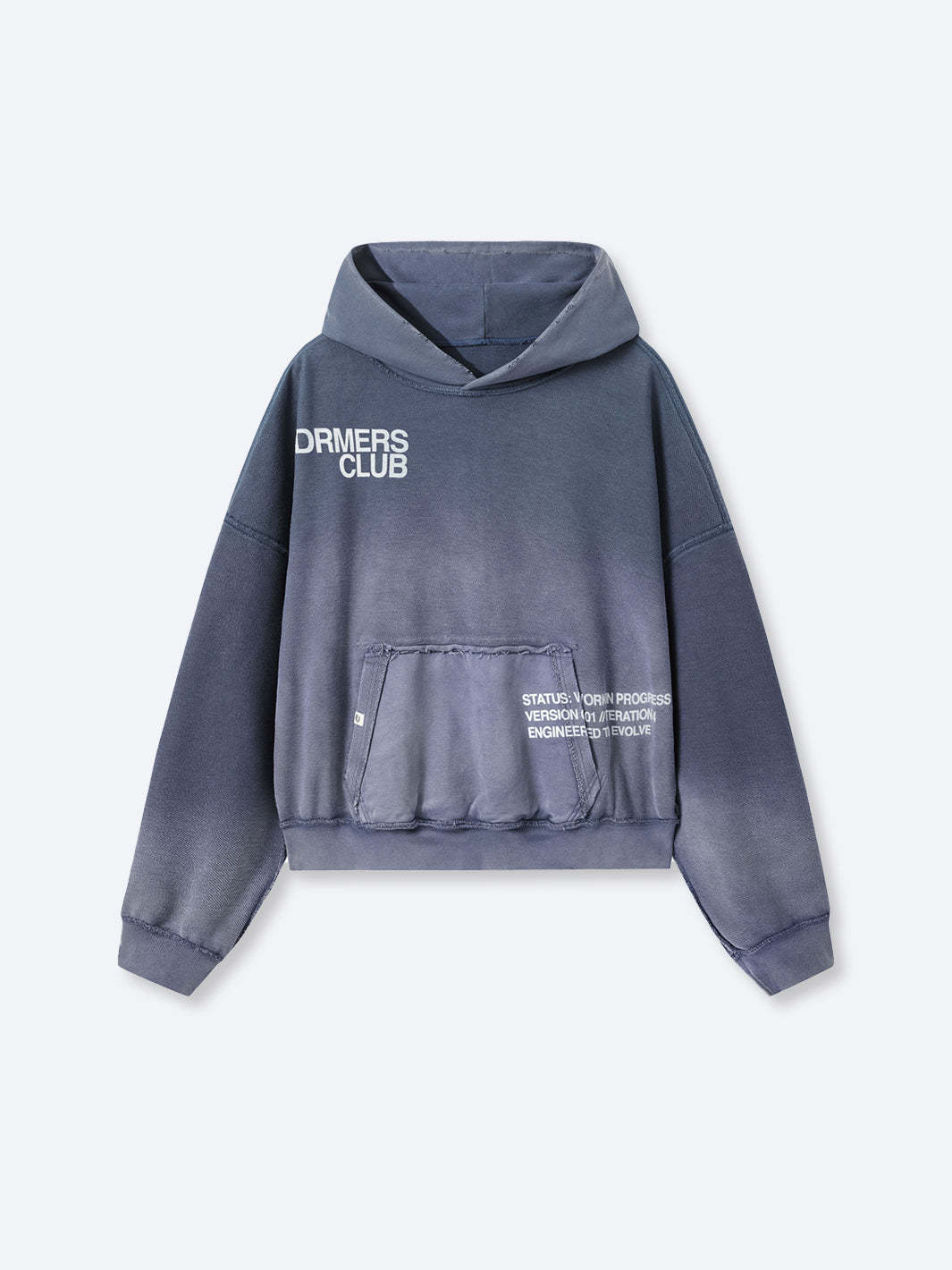 IN PROGRESS REVERSIBLE HOODIE - BLUE LAVENDER-Fineriform