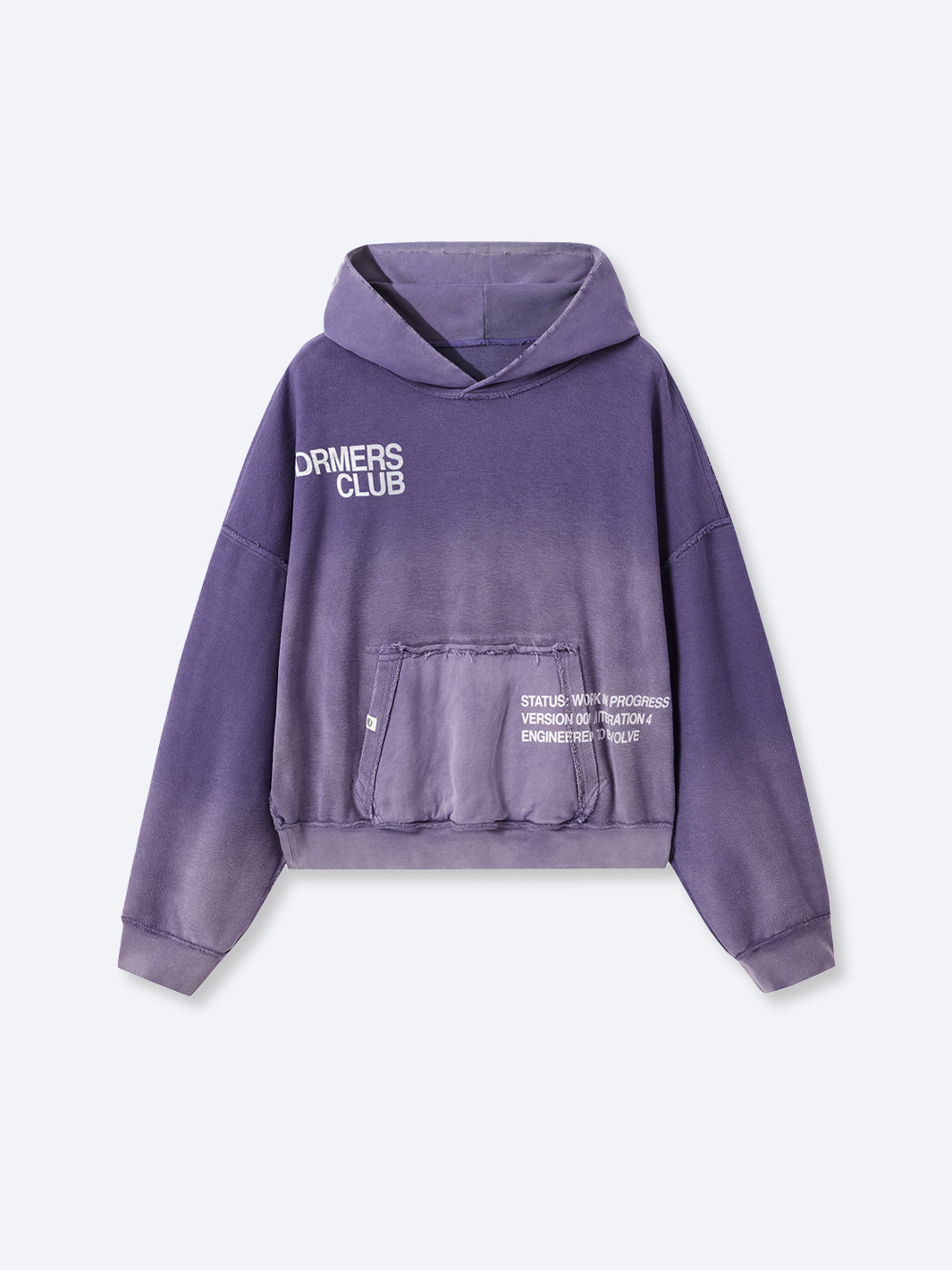 IN PROGRESS REVERSIBLE HOODIE - AMETHYST-Fineriform
