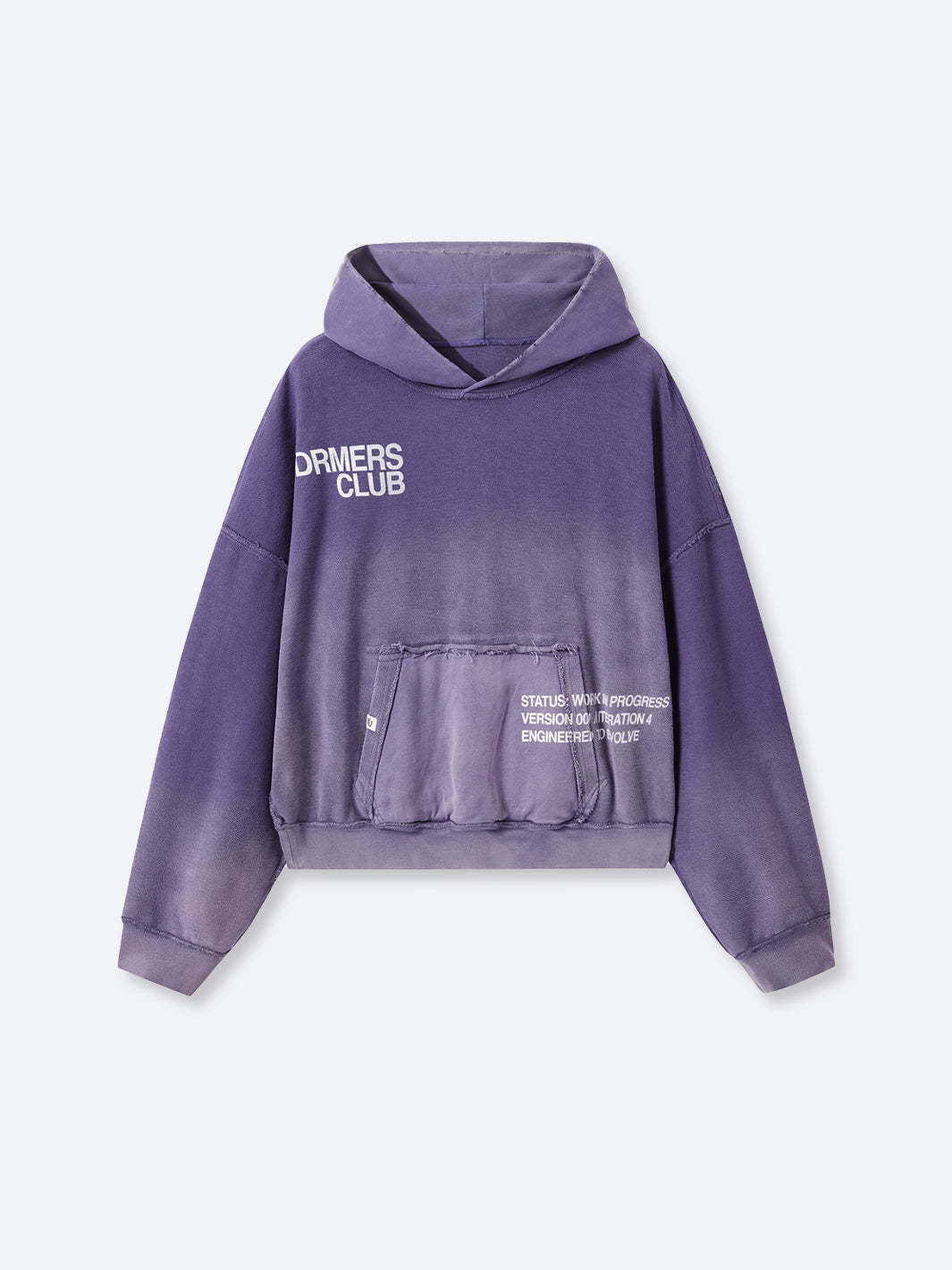 IN PROGRESS REVERSIBLE HOODIE - AMETHYST-Fineriform