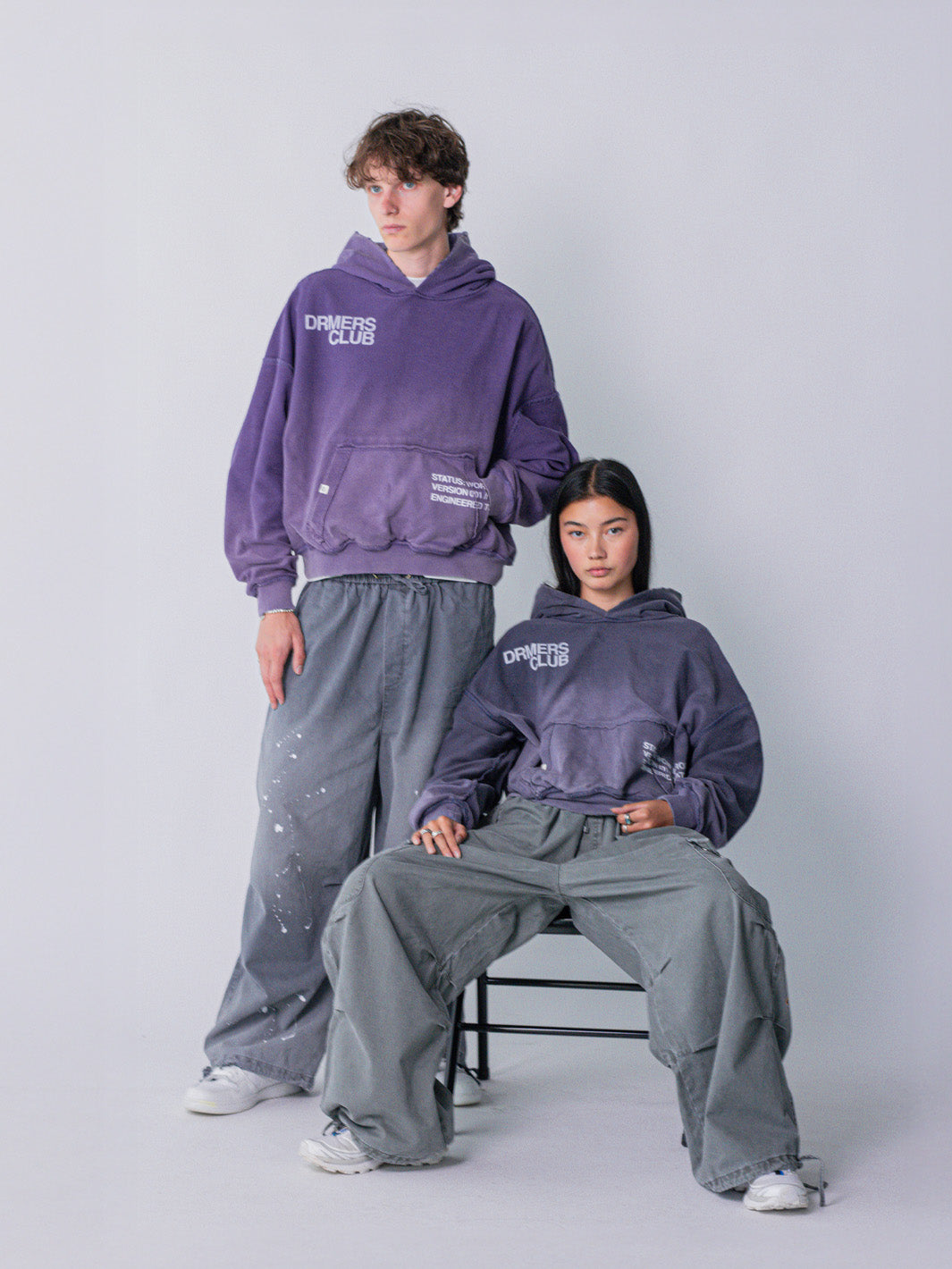 IN PROGRESS REVERSIBLE HOODIE - AMETHYST-Fineriform