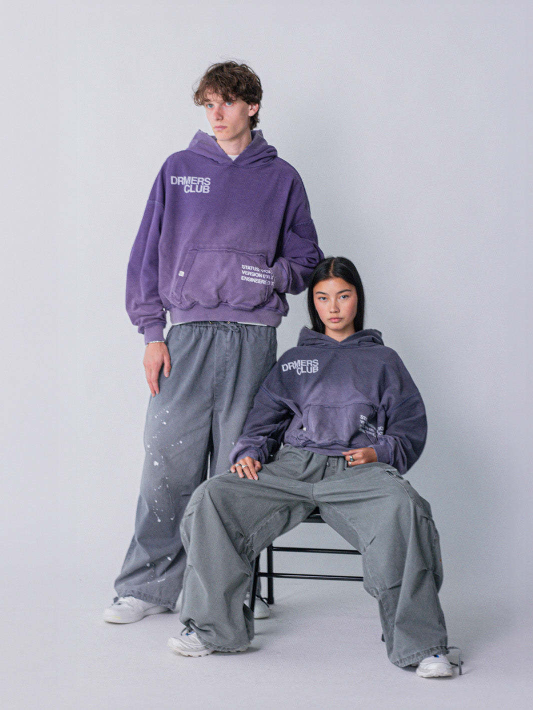 IN PROGRESS REVERSIBLE HOODIE - AMETHYST-Fineriform