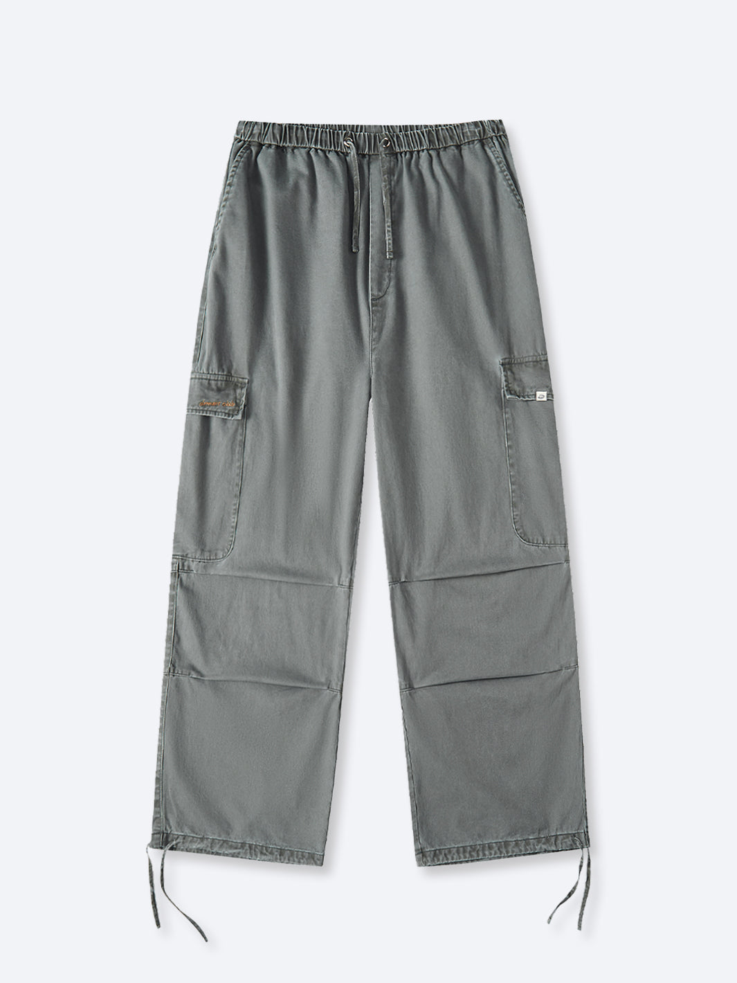 SMILEY LOGO PARACHUTE PANTS - SAGE-Fineriform