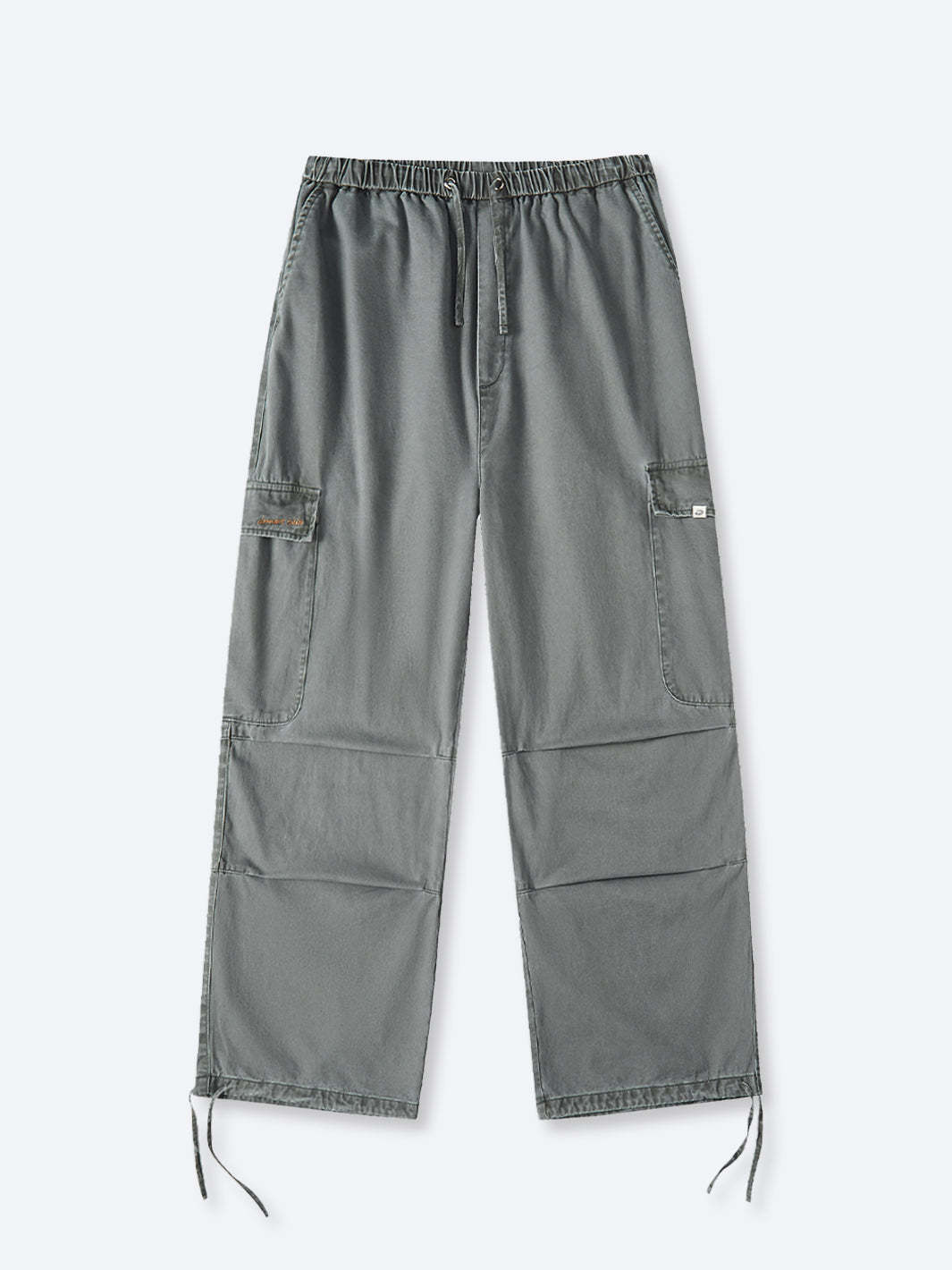 SMILEY LOGO PARACHUTE PANTS - SAGE-Fineriform