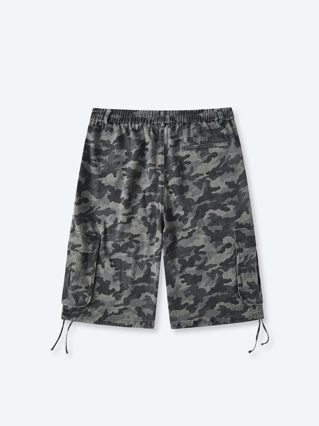 CAMO CARGO SHORTS - SMOKE-Fineriform