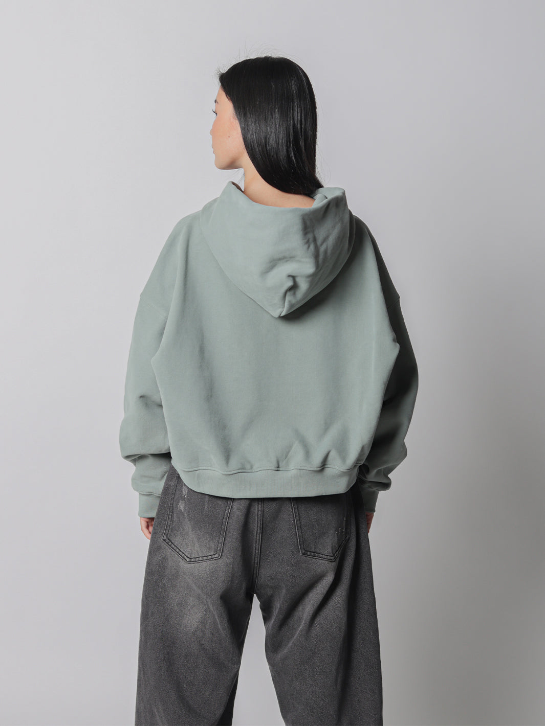 SMILEY BOXY DOUBLE ZIP - FADED SEAFOAM-Fineriform