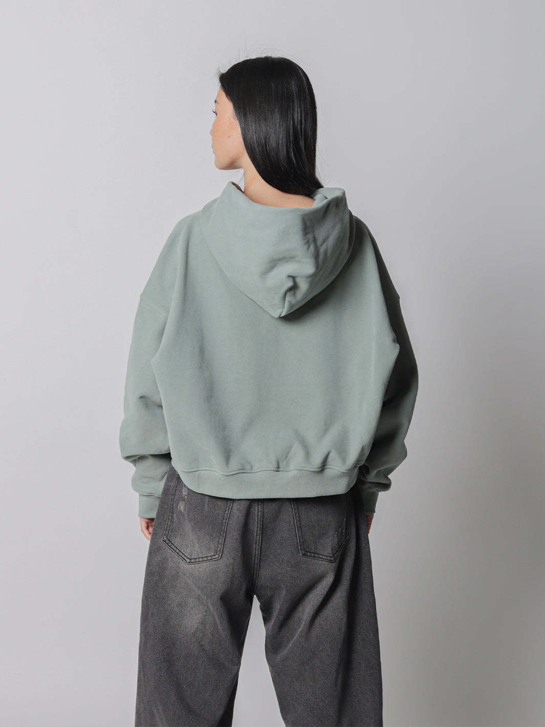 SMILEY BOXY DOUBLE ZIP - FADED SEAFOAM-Fineriform