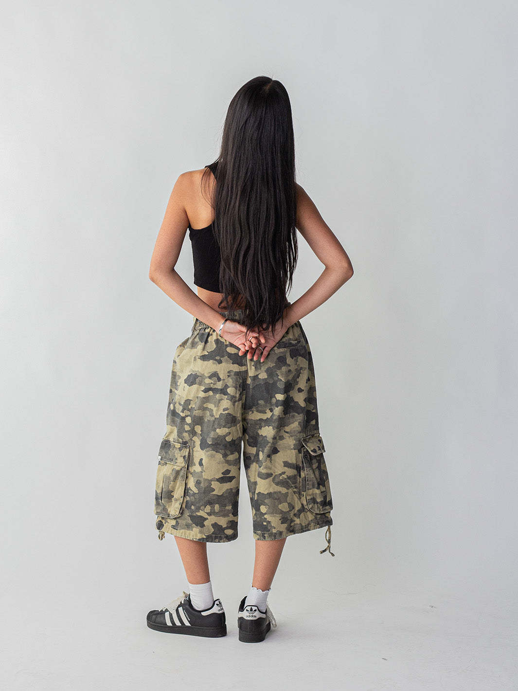 CAMO CARGO SHORTS - DESERT-Fineriform