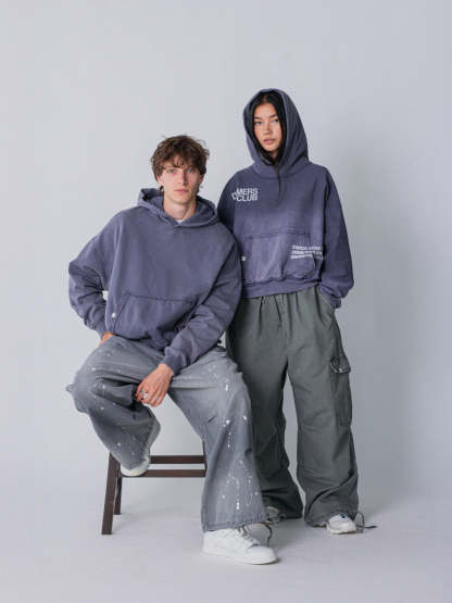 IN PROGRESS REVERSIBLE HOODIE - BLUE LAVENDER-Fineriform