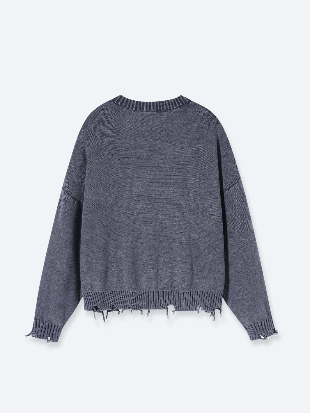 FALLING LETTERS KNIT - WASHED GREY-Fineriform