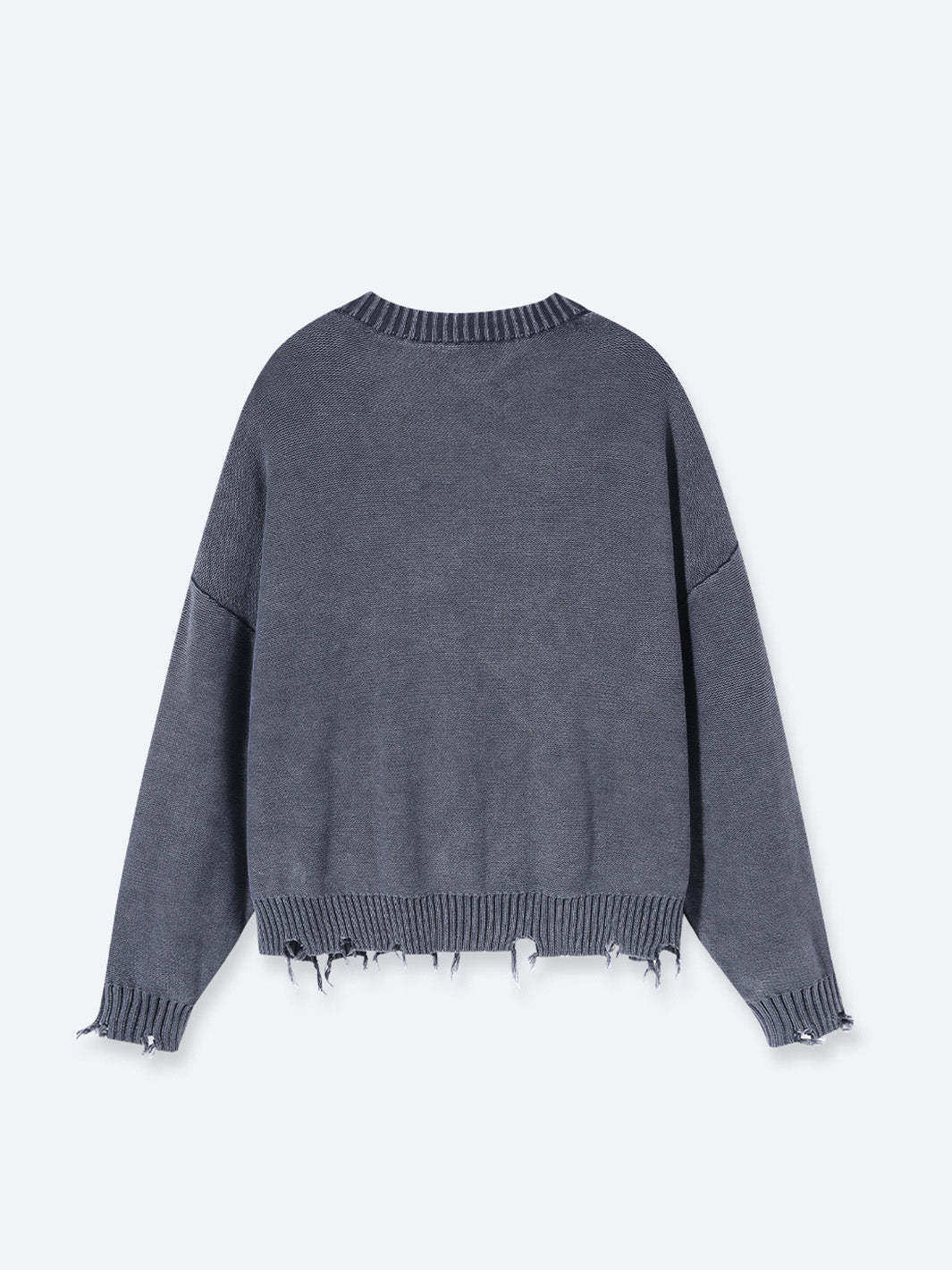FALLING LETTERS KNIT - WASHED GREY-Fineriform