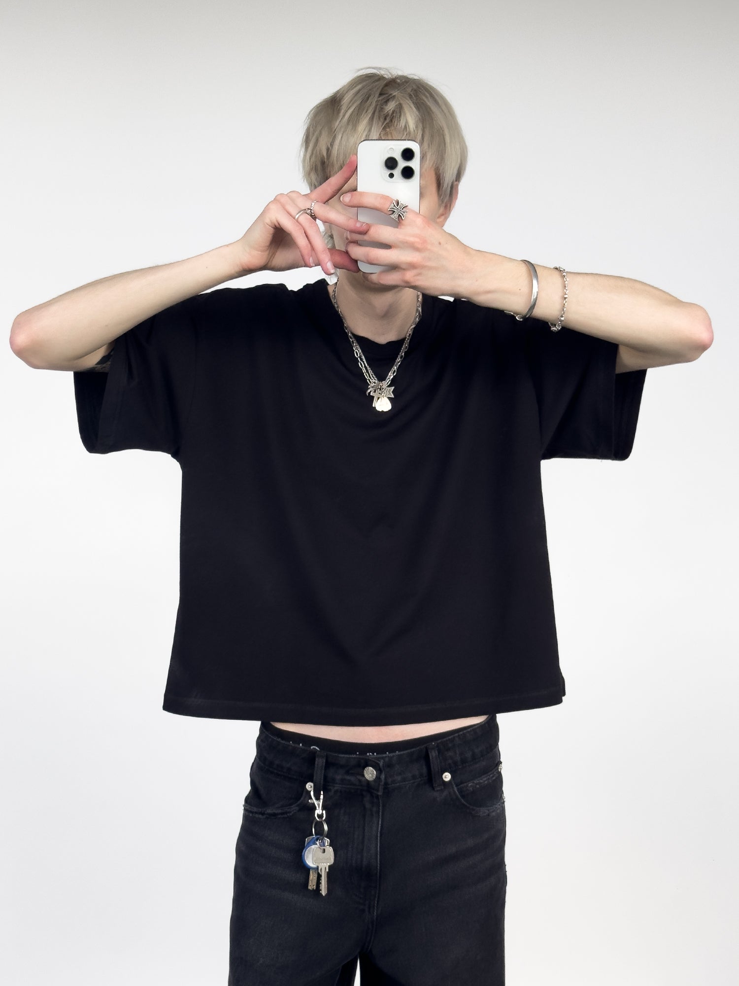 BAGGY TEE - BLACK-Fineriform