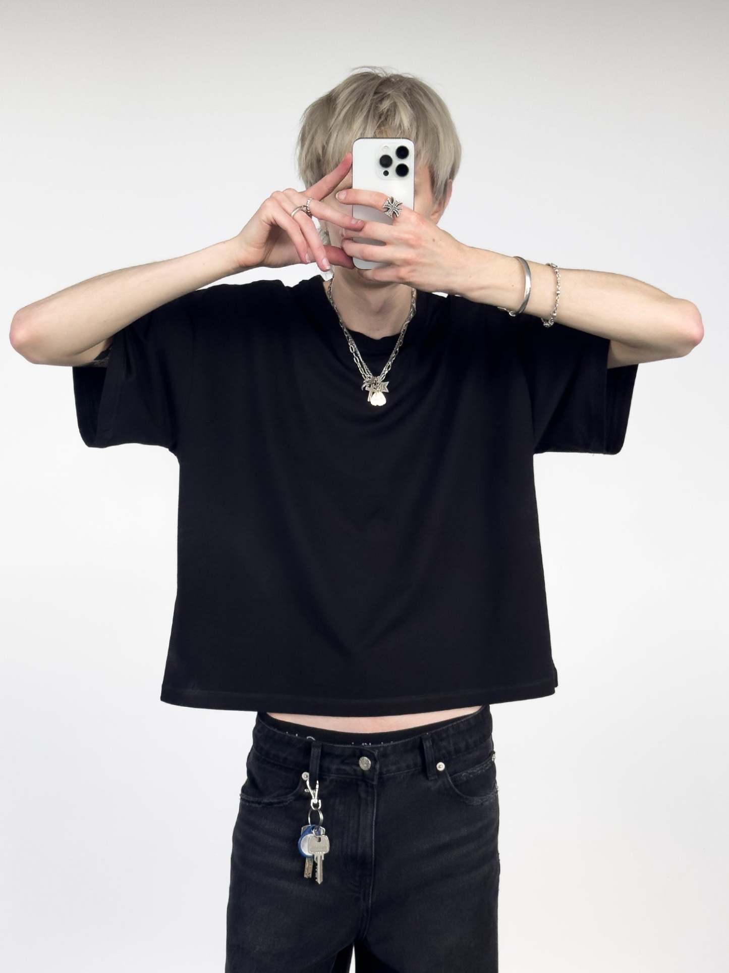 BAGGY TEE - BLACK-Fineriform