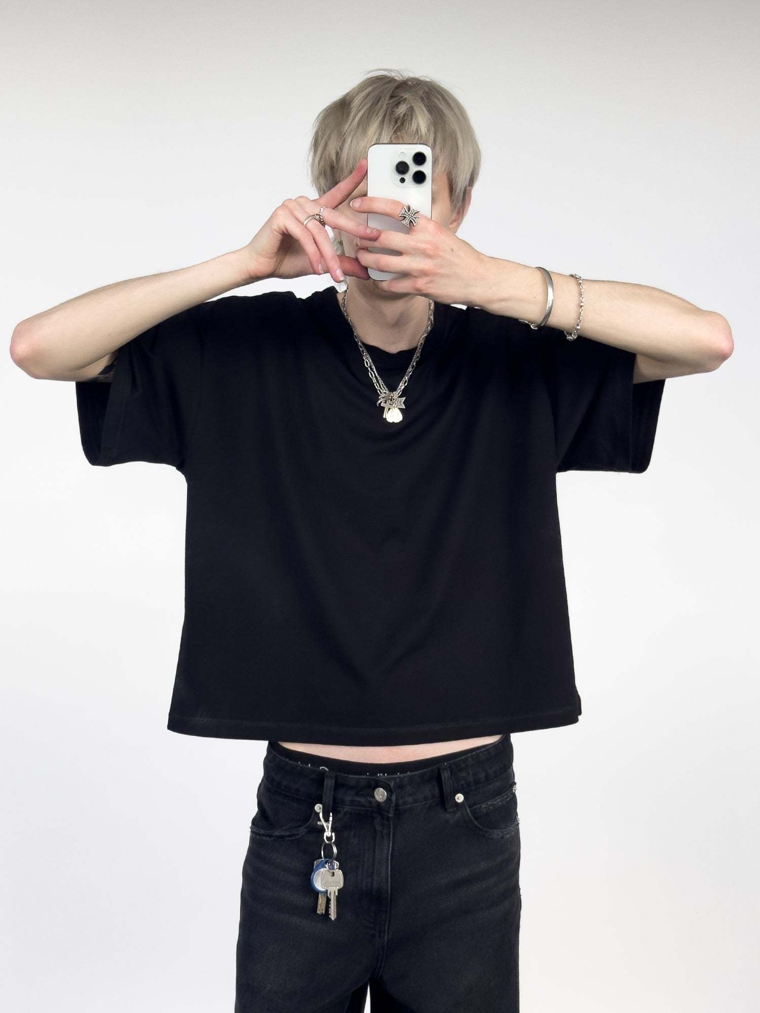 BAGGY TEE - BLACK-Fineriform