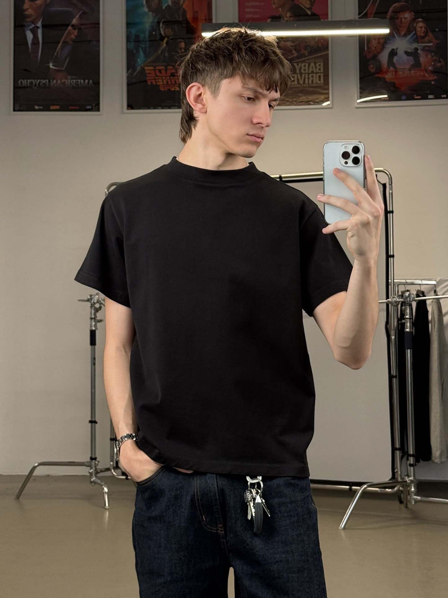 90s TEE - BLACK-Fineriform