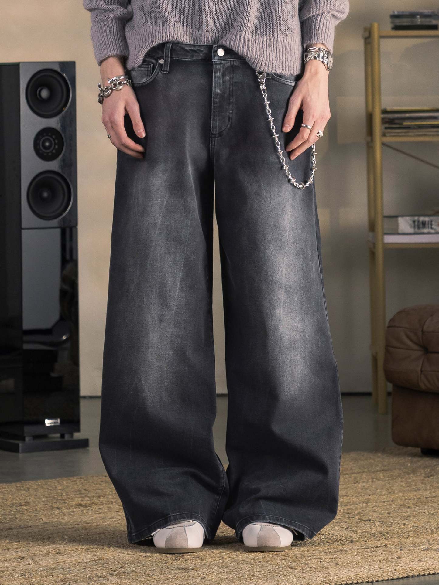 BOWSTONS JEANS - WASHED BLACK-Fineriform