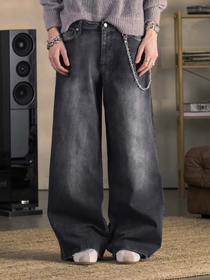 BOWSTONS JEANS - WASHED BLACK-Fineriform