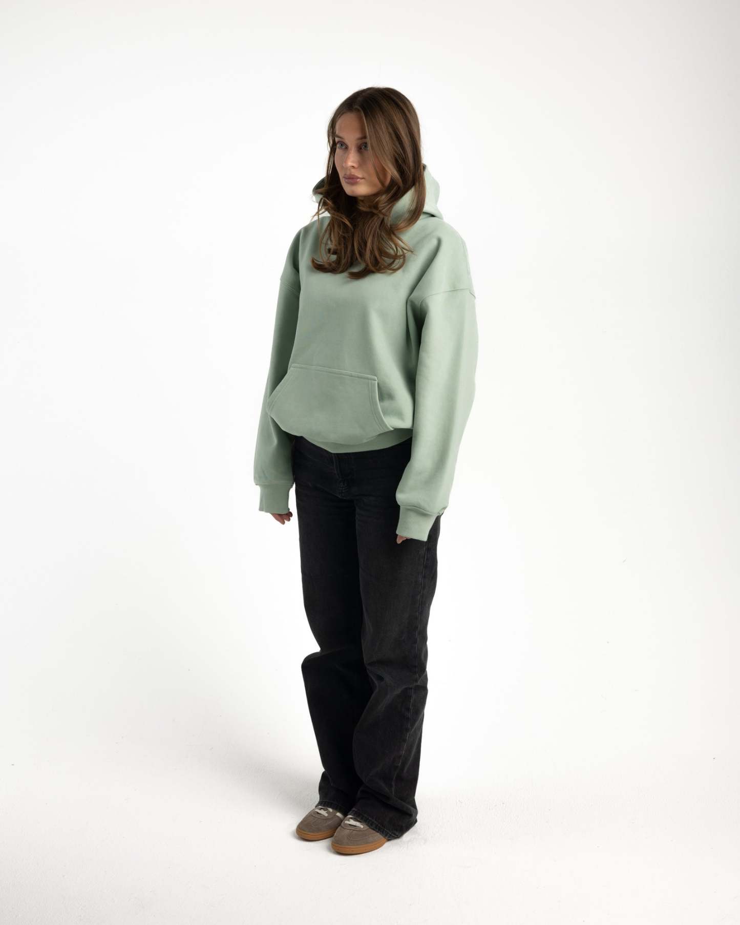 MATTE LIGHTGREEN HOODIE-Fineriform