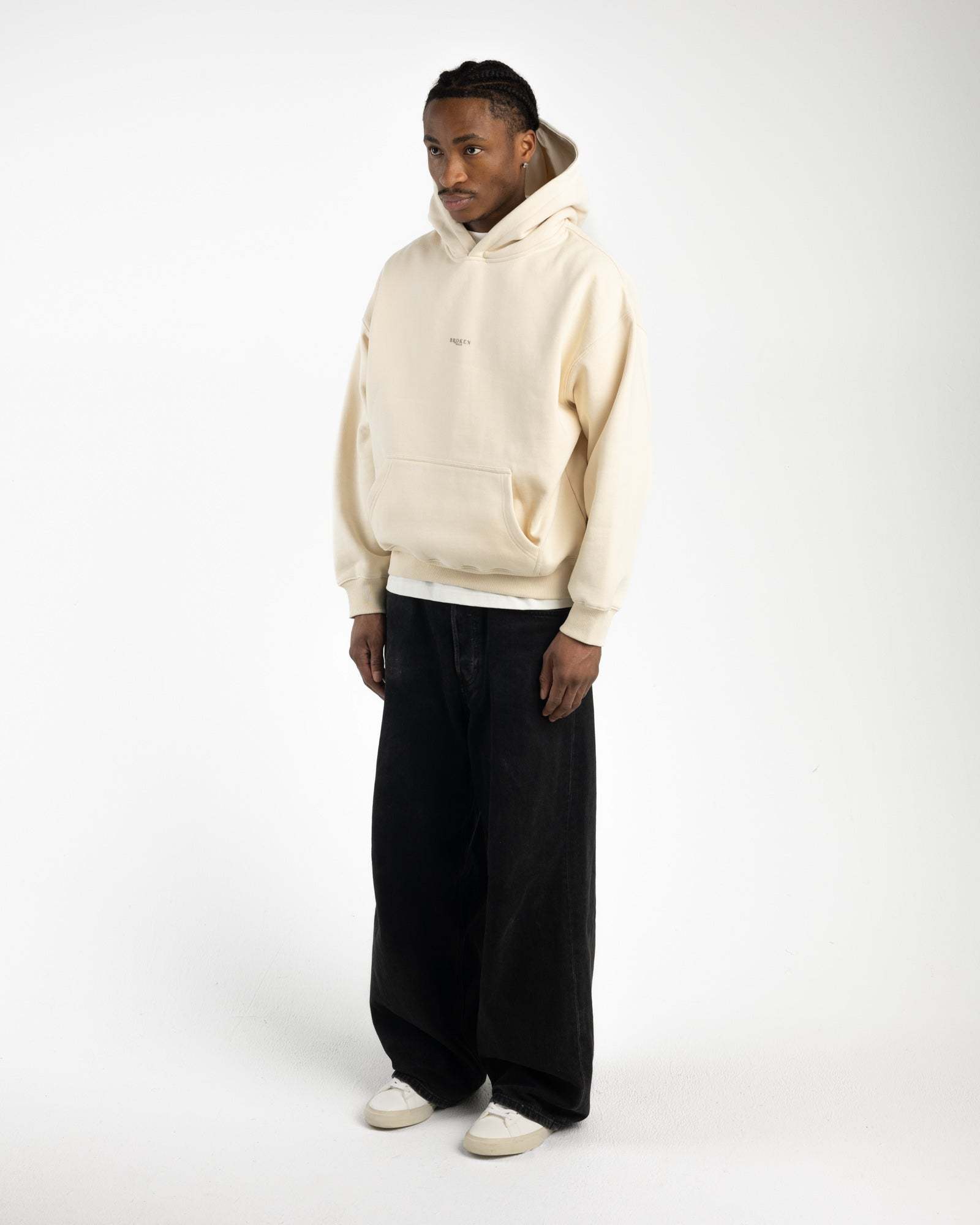 Lightweight Cream Hoodie-Fineriform