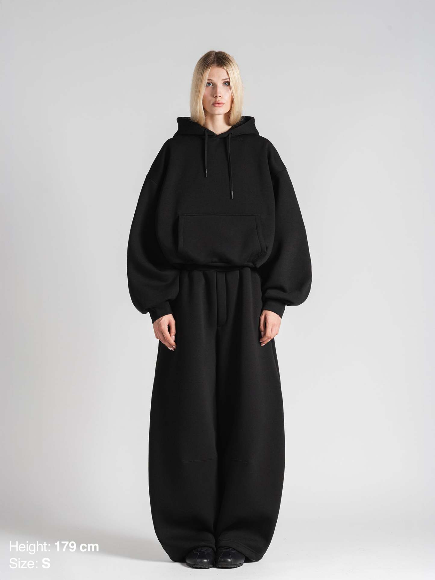 BUBBLE HOODIE - BLACK-Fineriform