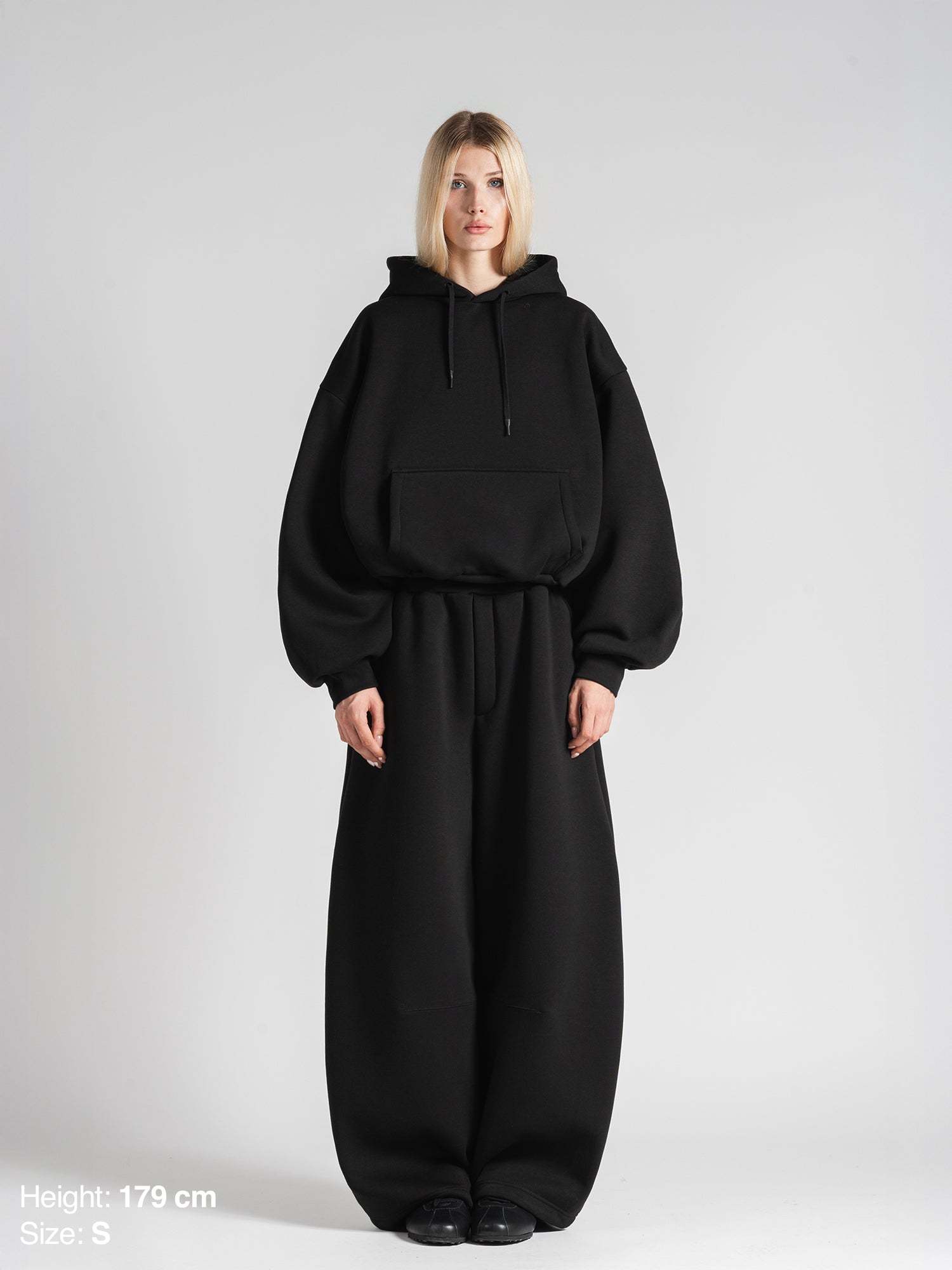 BUBBLE HOODIE - BLACK-Fineriform