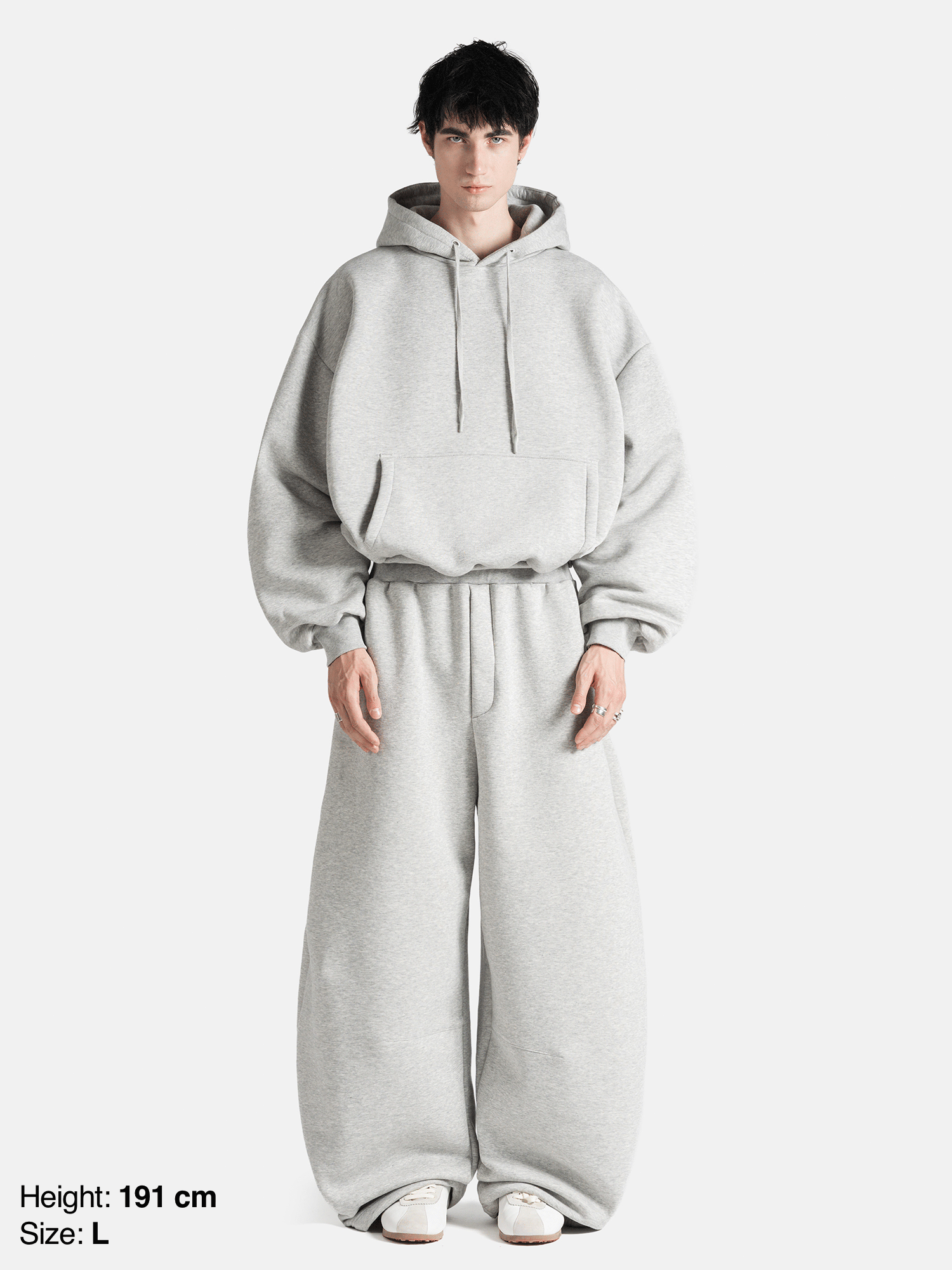 BUBBLE SWEATPANTS - GRAY-Fineriform