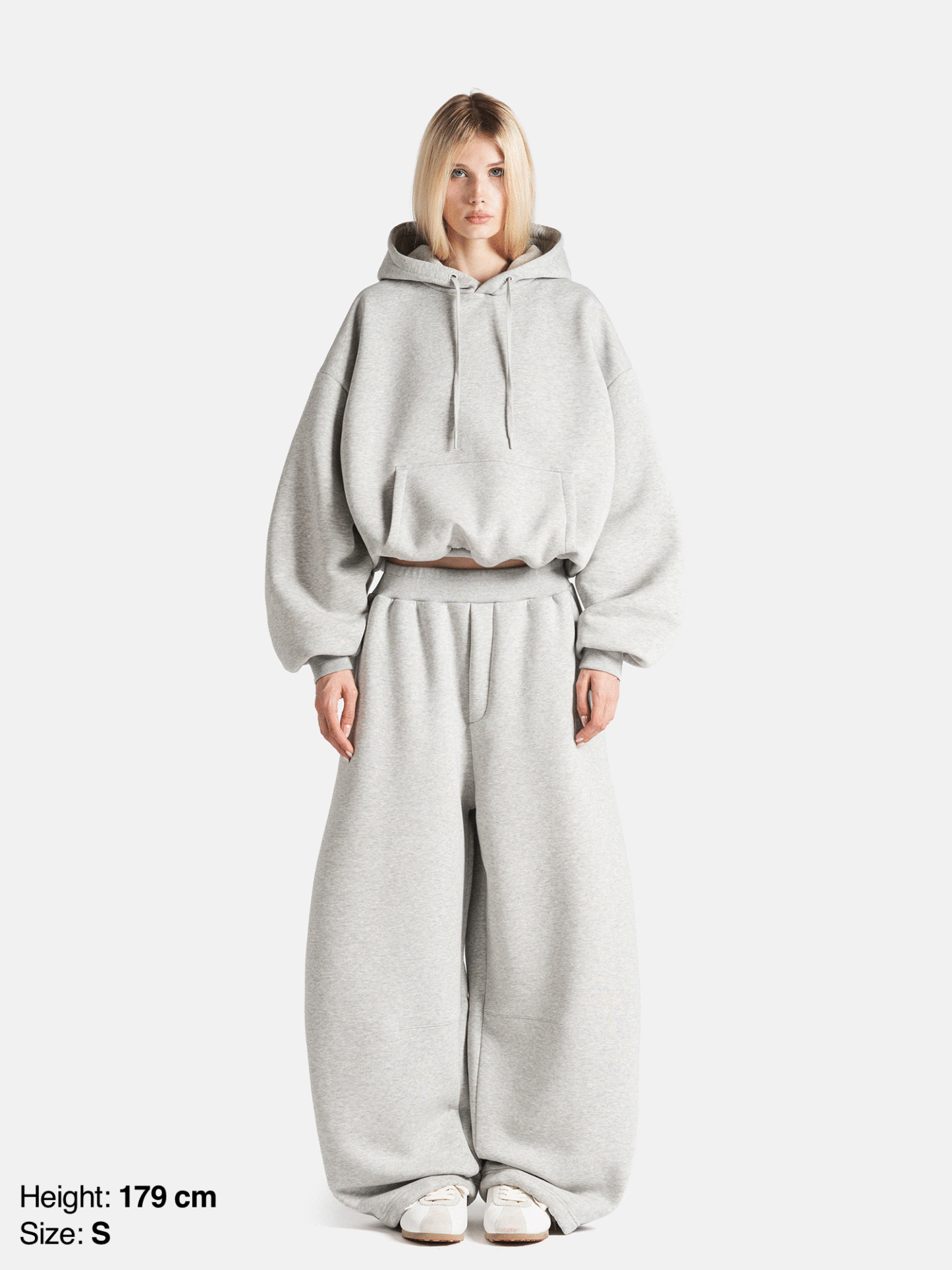 BUBBLE SWEATPANTS - GRAY-Fineriform