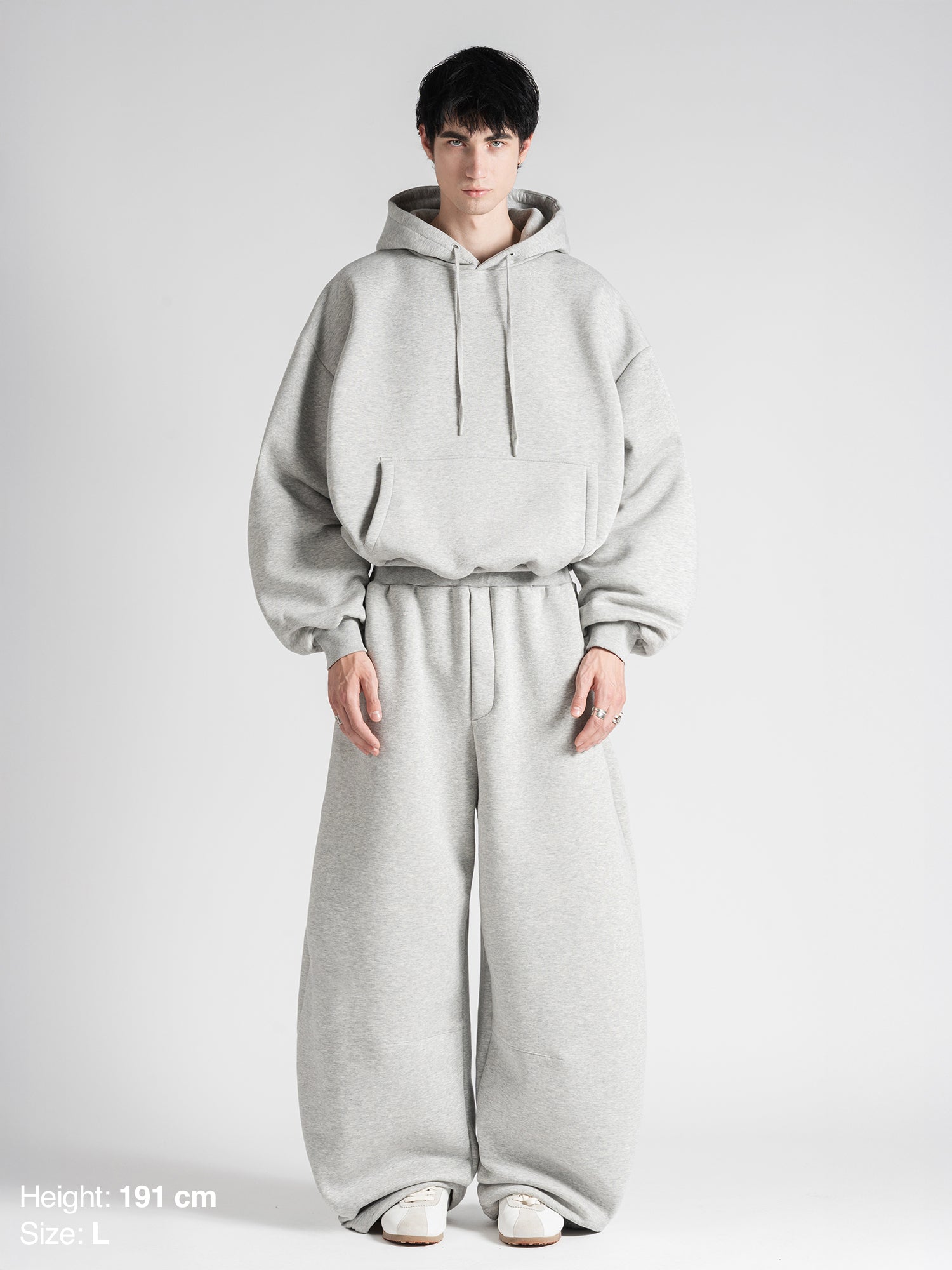 BUBBLE SWEATPANTS - GRAY-Fineriform
