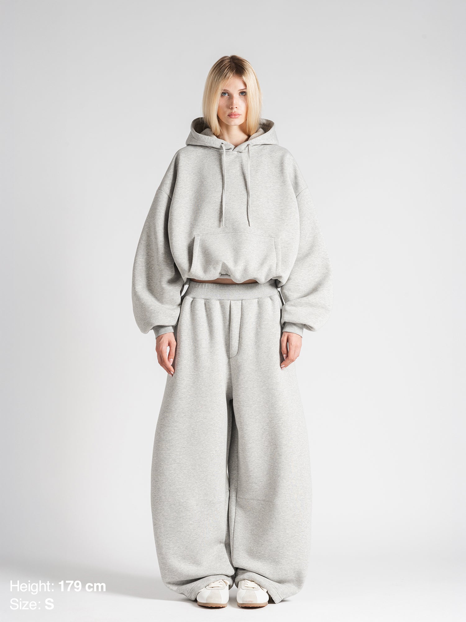 BUBBLE SWEATPANTS - GRAY-Fineriform