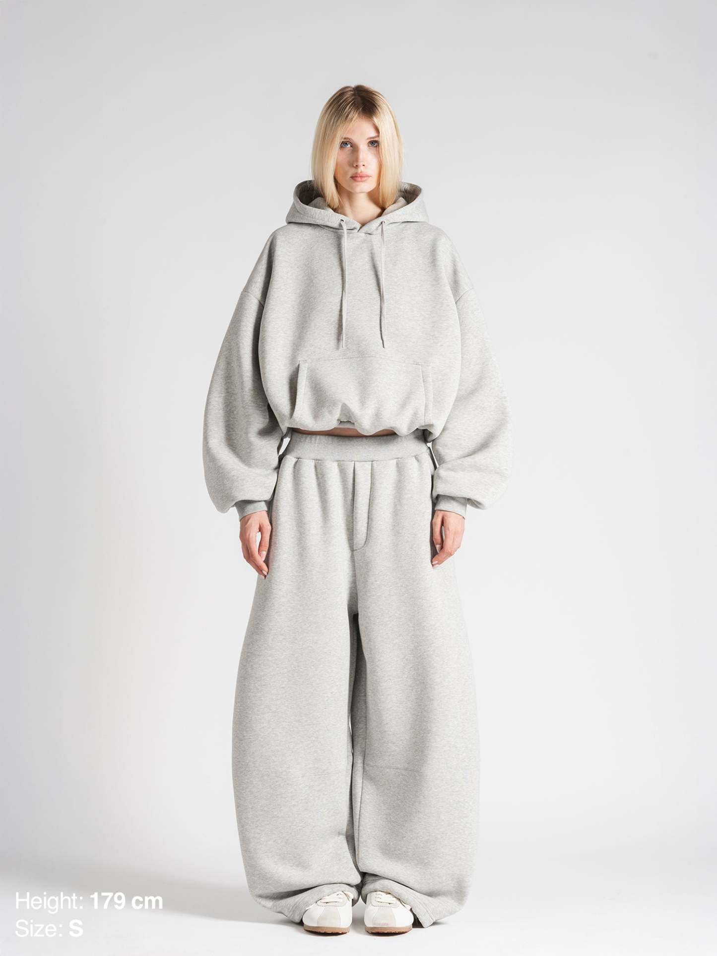 BUBBLE SWEATPANTS - GRAY-Fineriform