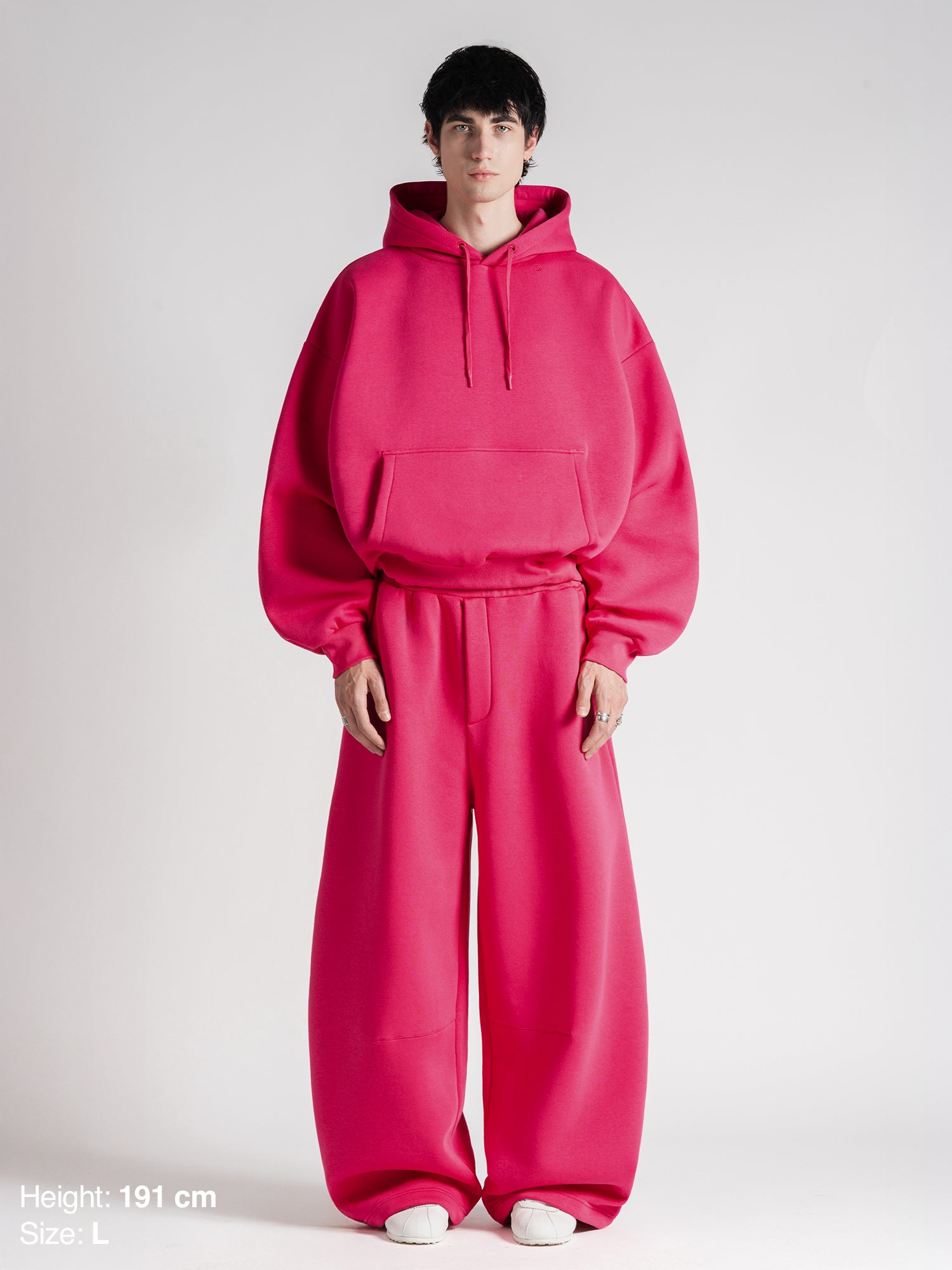 BUBBLE HOODIE - HOT PINK-Fineriform